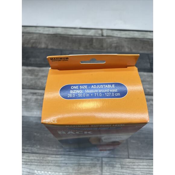 NEW Mueller Adjustable Back Brace, Black, One Size, Adjustable, 6711 - Picture 7 of 8